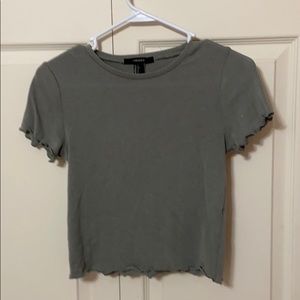 Forever 21 Green/Grey T-Shirt